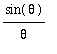 sin(theta)/theta