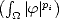( integral     p )
 _O_ |f |i