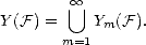          oo 
Y (F) =   U  Y (F).
       m=1  m
