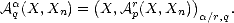             (           )
Aaq(X, Xn) = X, Arp(X, Xn) a/r,q.

