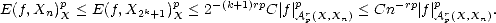         p             p    -(k+1)rp   p            -rp  p
E(f,Xn) X < E(f,X2k+1)X < 2      C |f|Arp(X,Xn) < Cn  | f|Arp(X,Xn).
     