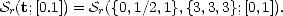 Sr(t;[0.1]) = Sr({0,1/2,1},{3,3,3};[0,1]).  