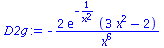 `+`(`-`(`/`(`*`(2, `*`(exp(`+`(`-`(`/`(1, `*`(`^`(x, 2)))))), `*`(`+`(`*`(3, `*`(`^`(x, 2))), `-`(2))))), `*`(`^`(x, 6)))))