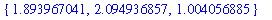 {1.893967041, 2.094936857, 1.004056885}
