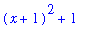 (x+1)^2+1
