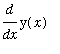 diff(y(x),x)