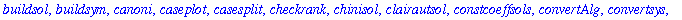 [DEnormal, DEplot, DEplot3d, DEplot_polygon, DFactor, DFactorLCLM, DFactorsols, Dchangevar, GCRD, LCLM, MeijerGsols, PDEchangecoords, RiemannPsols, Xchange, Xcommutator, Xgauge, abelsol, adjoint, auton...