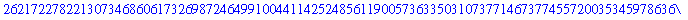 262172278221307346860617326987246499100441142524856119005736335031073771467377455720035345978636911261049