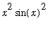 x^2*sin(x)^2