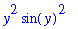 y^2*sin(y)^2