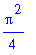 1/4*Pi^2