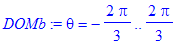 DOMb := theta = -2/3*Pi .. 2/3*Pi