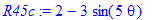 R45c := 2-3*sin(5*theta)