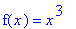 f(x) = x^3