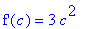 `f'`(c) = 3*c^2