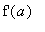 `f'`(a)