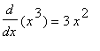 diff(x^3,x) = 3*x^2