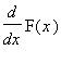 diff(F(x),x)