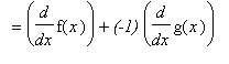 `` = diff(f(x),x)+`(-1)`*diff(g(x),x)