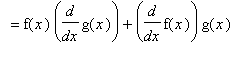 `` = f(x)*diff(g(x),x)+diff(f(x),x)*g(x)