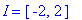 I = [-2, 2]