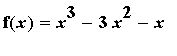 f(x) = x^3-3*x^2-x