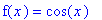 f(x) = cos(x)