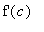 `f'`(c)