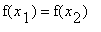 f(x[1]) = f(x[2])