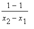 (1-1)/(x[2]-x[1])