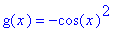 g(x) = -cos(x)^2