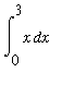 Int(x,x = 0 .. 3)