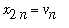 x[2*n] = v[n]