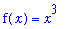 f(x) = x^3