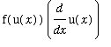 f(u(x))*diff(u(x),x)