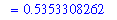 `` = .5353308262