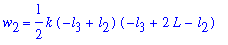w[2] = 1/2*k*(-l[3]+l[2])*(-l[3]+2*L-l[2])
