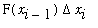 F(x[i-1])*Delta*x[i]