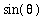 sin(theta)