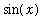 sin(x)