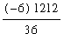 (-6)*1212/36