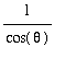 1/cos(theta)