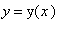 y = y(x)