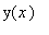 y(x)