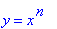 y = x^n