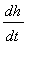 dh/dt