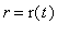 r = r(t)