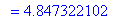 `` = 4.847322102