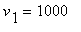 v[1] = 1000