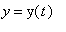 y = y(t)